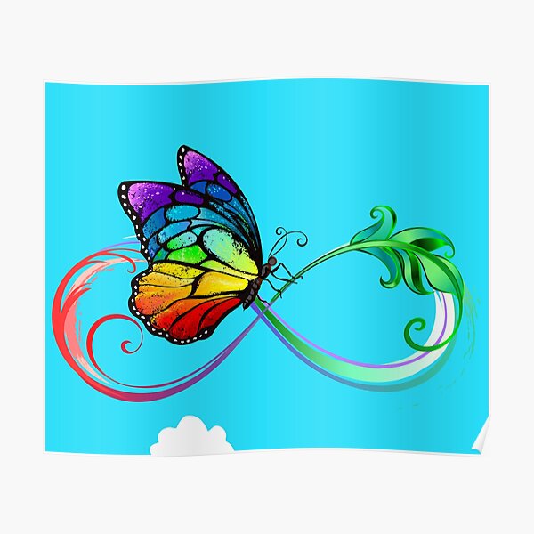 encanto colored butterfly encanto isabella colored butterfly purple green yellow orange Poster RB3005 product Offical encanto Merch